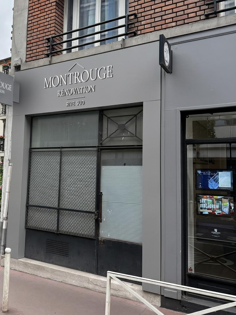 La devanture de Montrouge Rénovation Rive Sud, 62 rue Gabriel Péri à Montrouge
